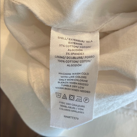 Ann Taylor weekend Utility Jacket Drawstring Waist Ivory S - Picture 9 of 9